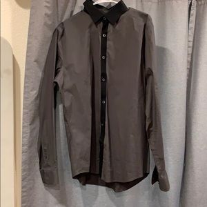 Dressy slim men shirt male long sleeves shirts